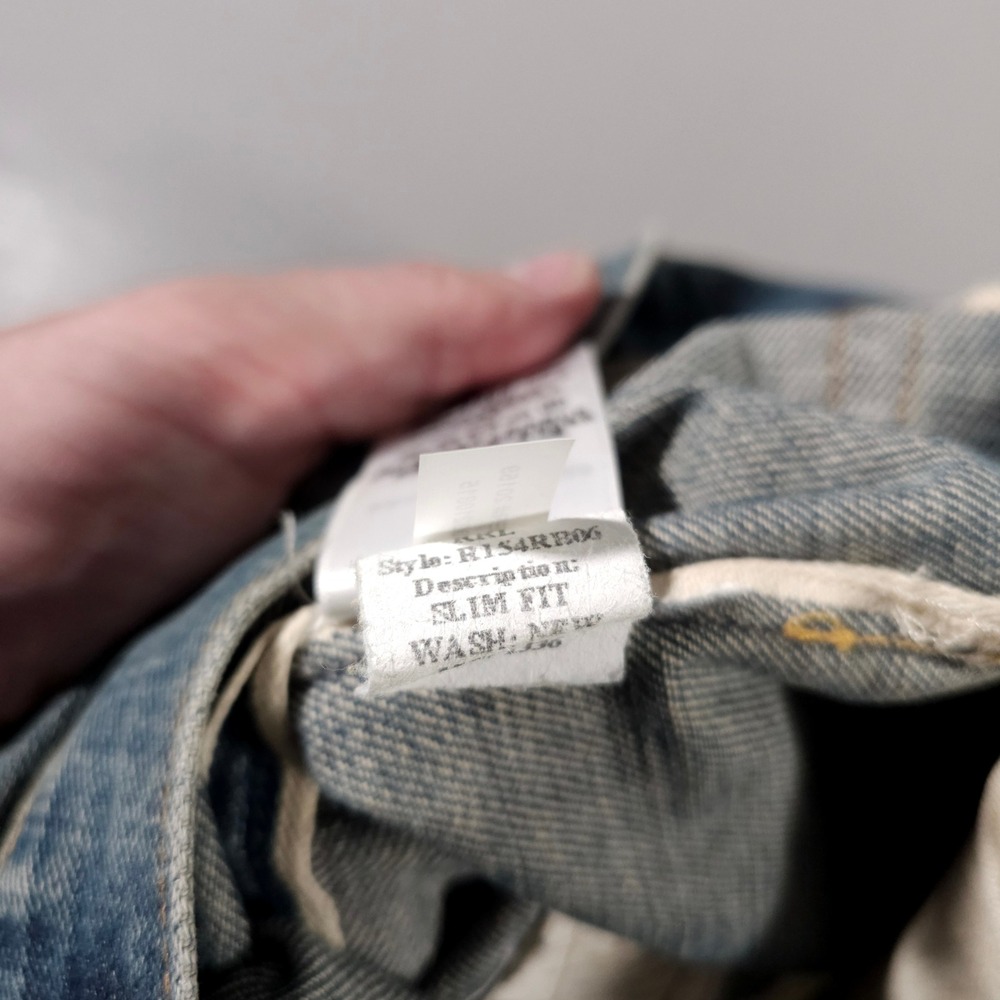 Double RL RRL Slim Fit Jeans Mens 32x32 Blue Japanese Selvedge Denim Made in USA - Picture 5 of 12